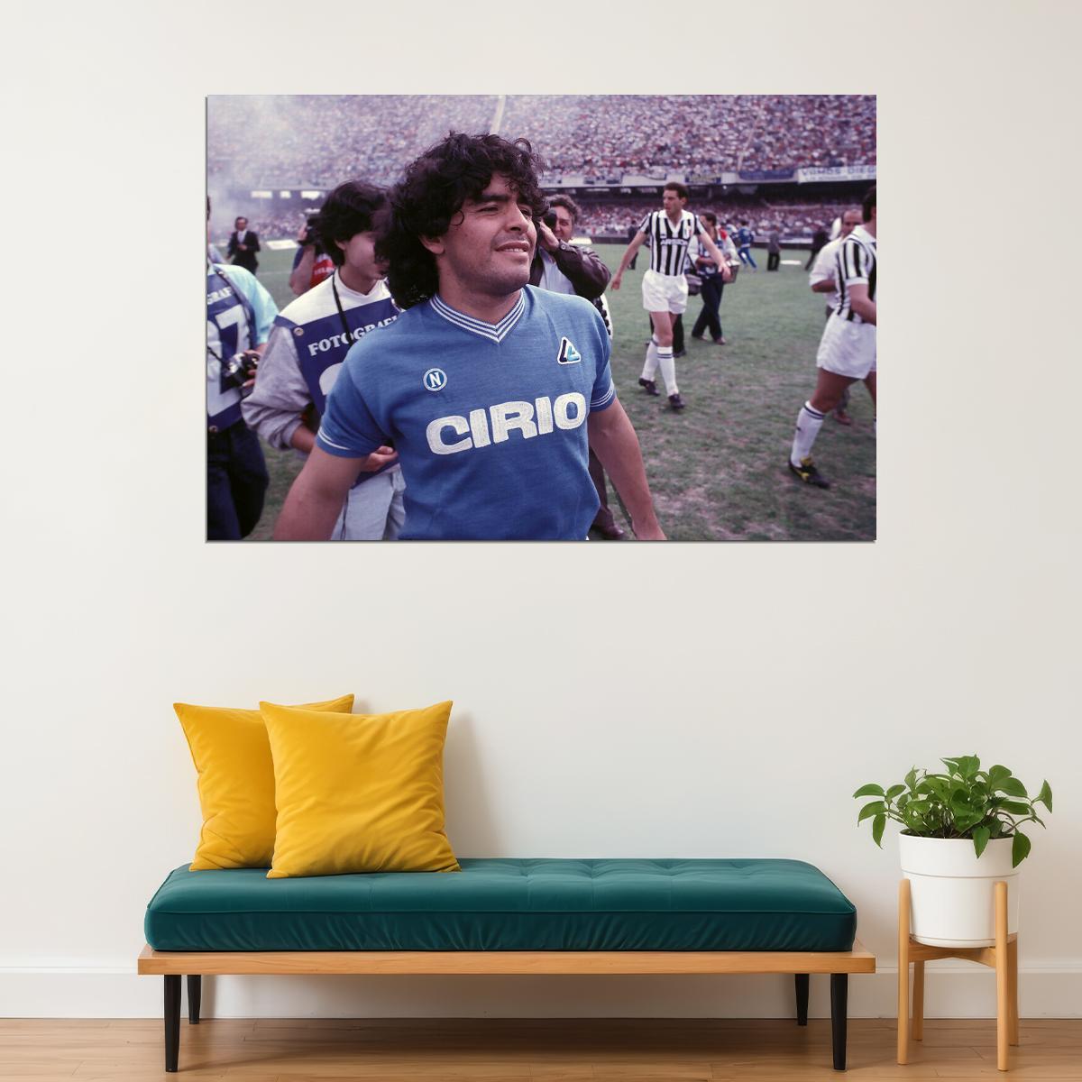 Diego Argentina Football Soccer Poster Wall Art Print Home Wall Decor