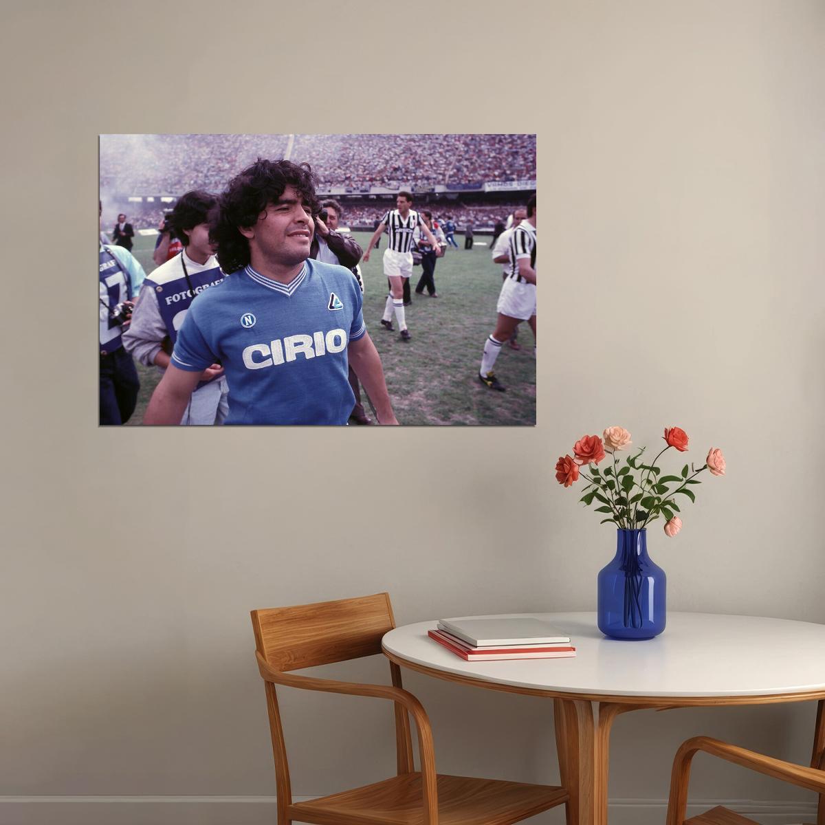 Diego Argentina Football Soccer Poster Wall Art Print Home Wall Decor