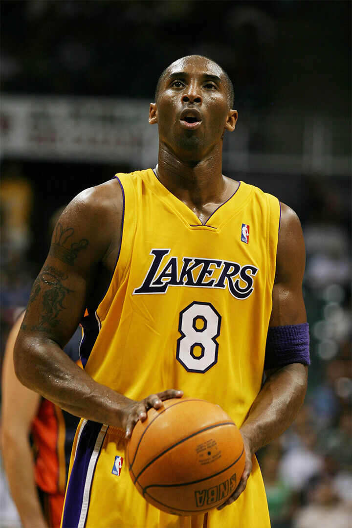 Kobe Bryant American Basketball Player Jersey Poster Wall Art Print Home Wall Decor