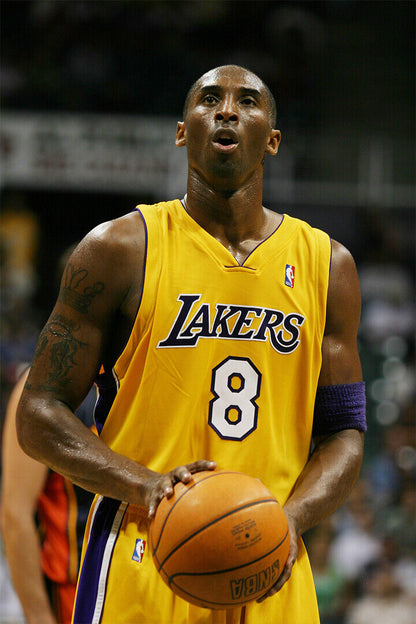 Kobe Bryant American Basketball Player Jersey Poster Wall Art Print Home Wall Decor