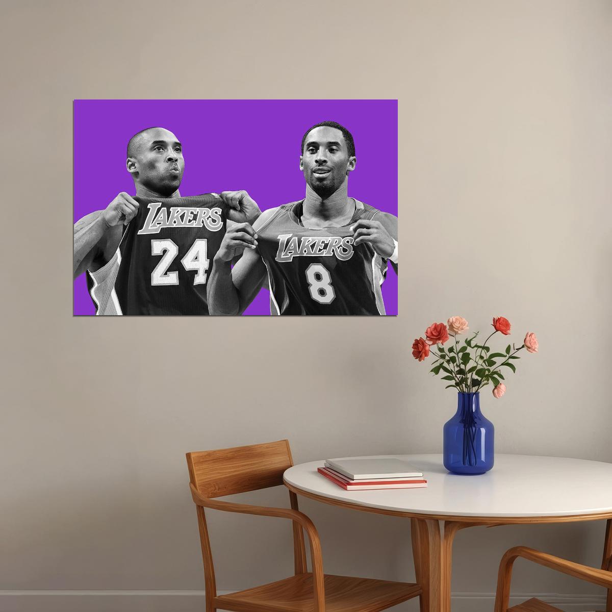 Kobe Bryant American Basketball Player Poster Wall Art Print Home Wall Decor