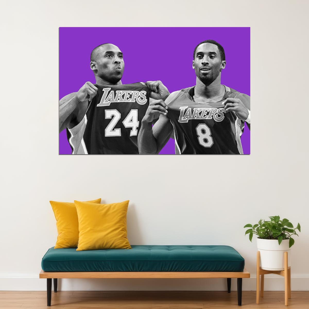 Kobe Bryant American Basketball Player Poster Wall Art Print Home Wall Decor