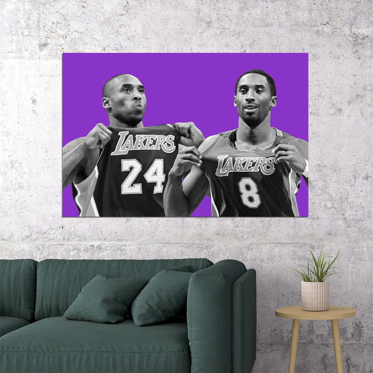 Kobe Bryant American Basketball Player Poster Wall Art Print Home Wall Decor