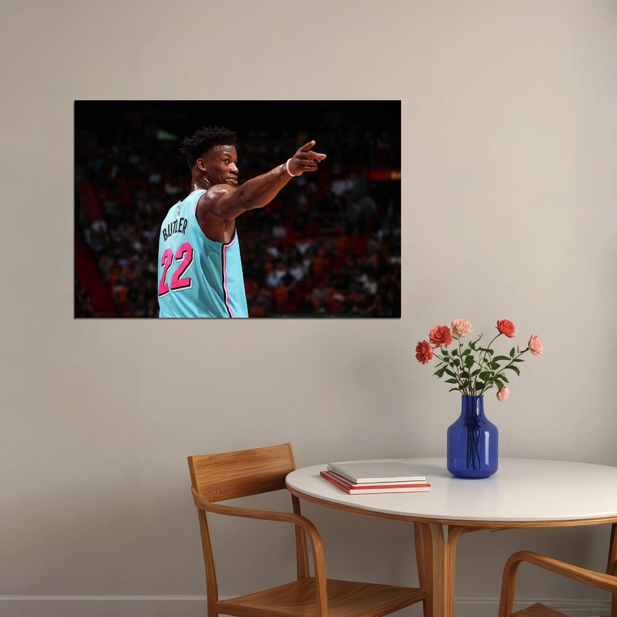Jimmy Butler Jb 22 Miami Basketball Star Poster Wall Art Print Home Wall Decor