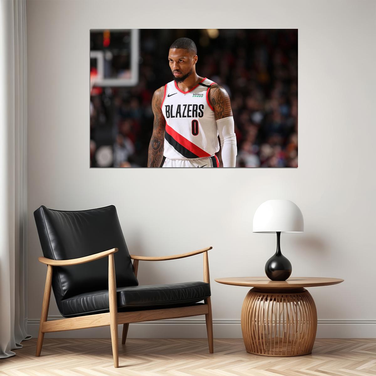 Damian Lillard Portland Basketball Star Poster Wall Art Print Home Wall Decor