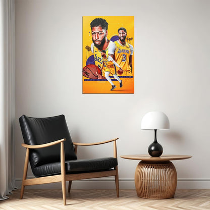 Anthony Davis Los Angeles Basketball Poster Wall Art Print Home Wall Decor