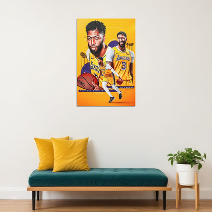 Anthony Davis Los Angeles Basketball Poster Wall Art Print Home Wall Decor