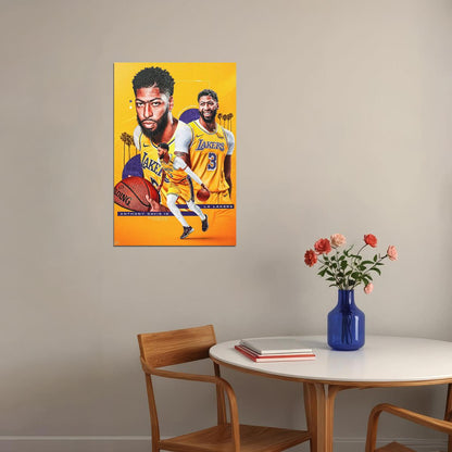 Anthony Davis Los Angeles Basketball Poster Wall Art Print Home Wall Decor