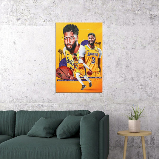 Anthony Davis Los Angeles Basketball Poster Wall Art Print Home Wall Decor