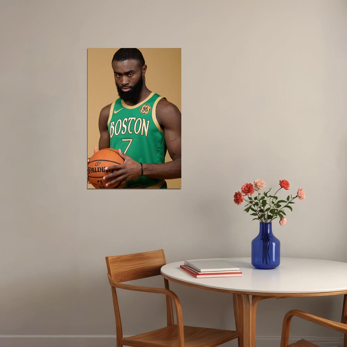 Jaylen Brown Boston Basketball Poster Wall Art Print Home Wall Decor