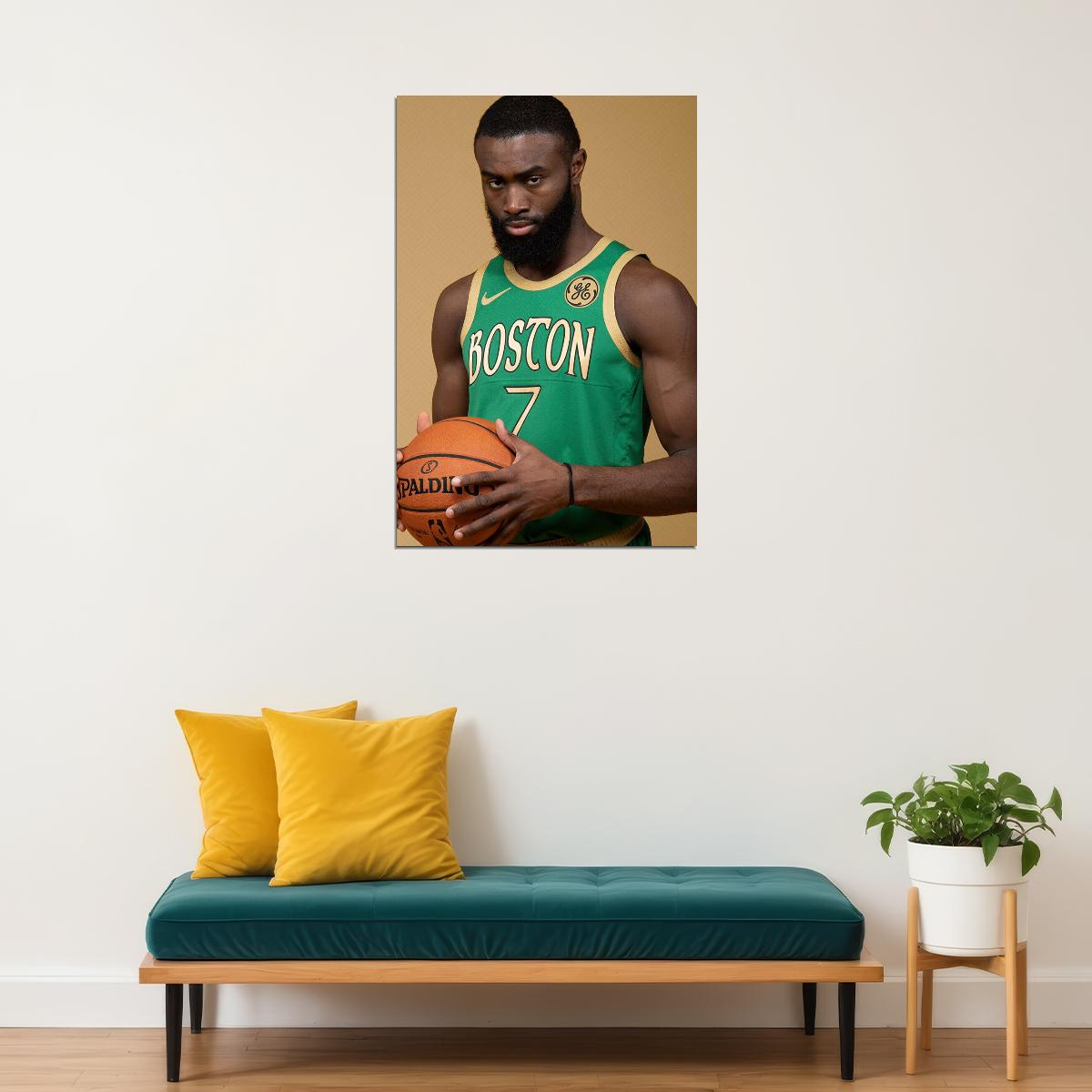 Jaylen Brown Boston Basketball Poster Wall Art Print Home Wall Decor