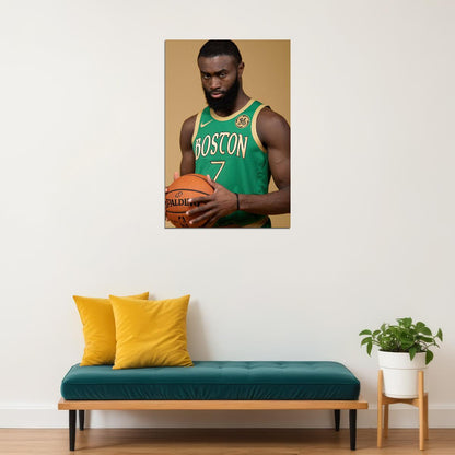 Jaylen Brown Boston Basketball Poster Wall Art Print Home Wall Decor