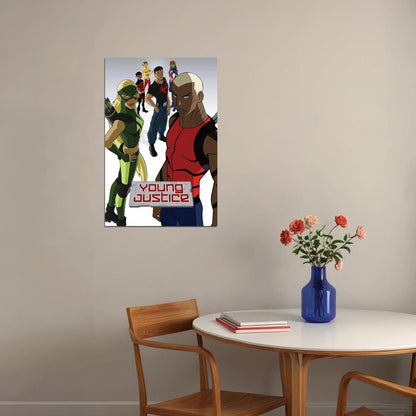 Dc Young Justice Kid Hero Fight Anime Poster Wall Art Print Home Wall Decor