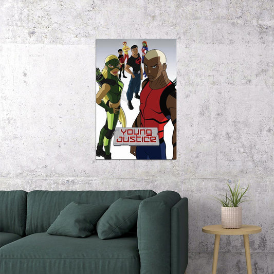 Dc Young Justice Kid Hero Fight Anime Poster Wall Art Print Home Wall Decor