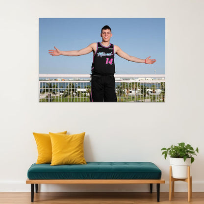 Tyler Herro Miami Basketball Star Poster Wall Art Print Home Wall Decor