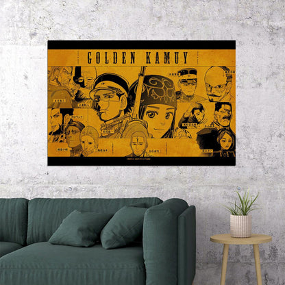 Golden Kamuy Fight War Hunt Japan Anime Poster Wall Art Print Home Wall Decor