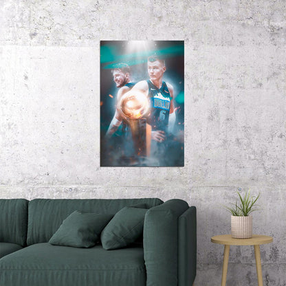 Kristaps Porzingis Dallas Star Poster Wall Art Print Home Wall Decor