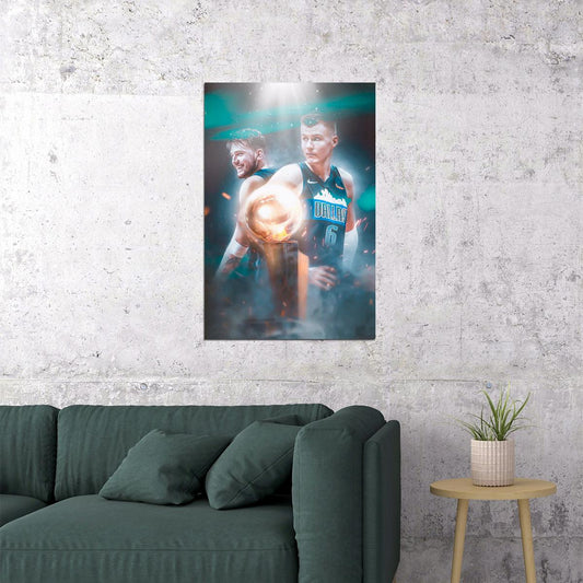 Kristaps Porzingis Dallas Star Poster Wall Art Print Home Wall Decor