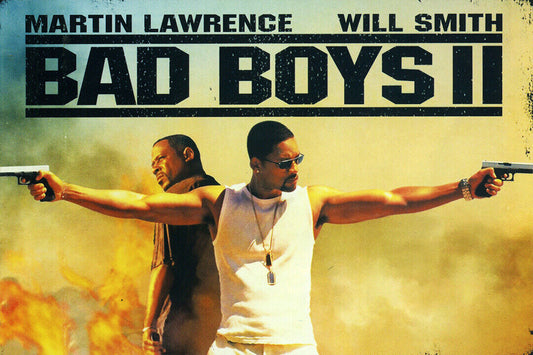 Bad Boys 2 Will Smith Fight Action Movie Poster Wall Art Print Home Wall Decor