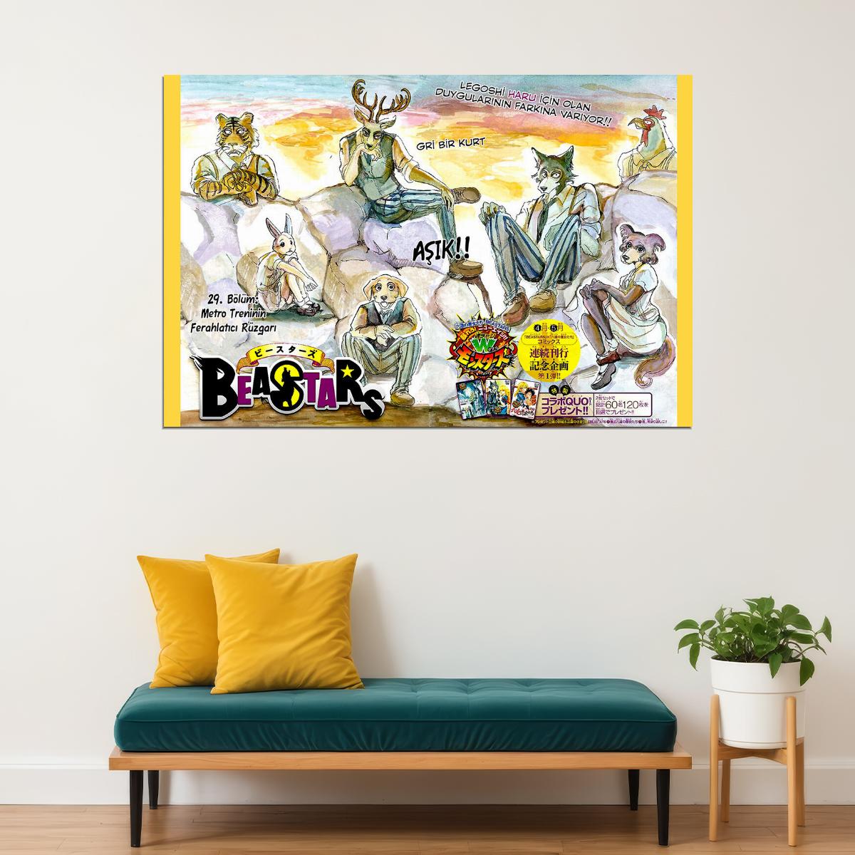 Beastars Animal Hot Japan Action Anime Poster Wall Art Print Home Wall Decor