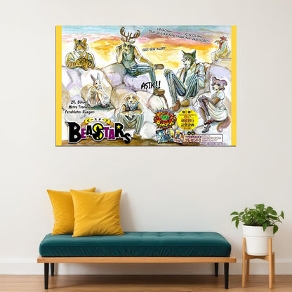 Beastars Animal Hot Japan Action Anime Poster Wall Art Print Home Wall Decor