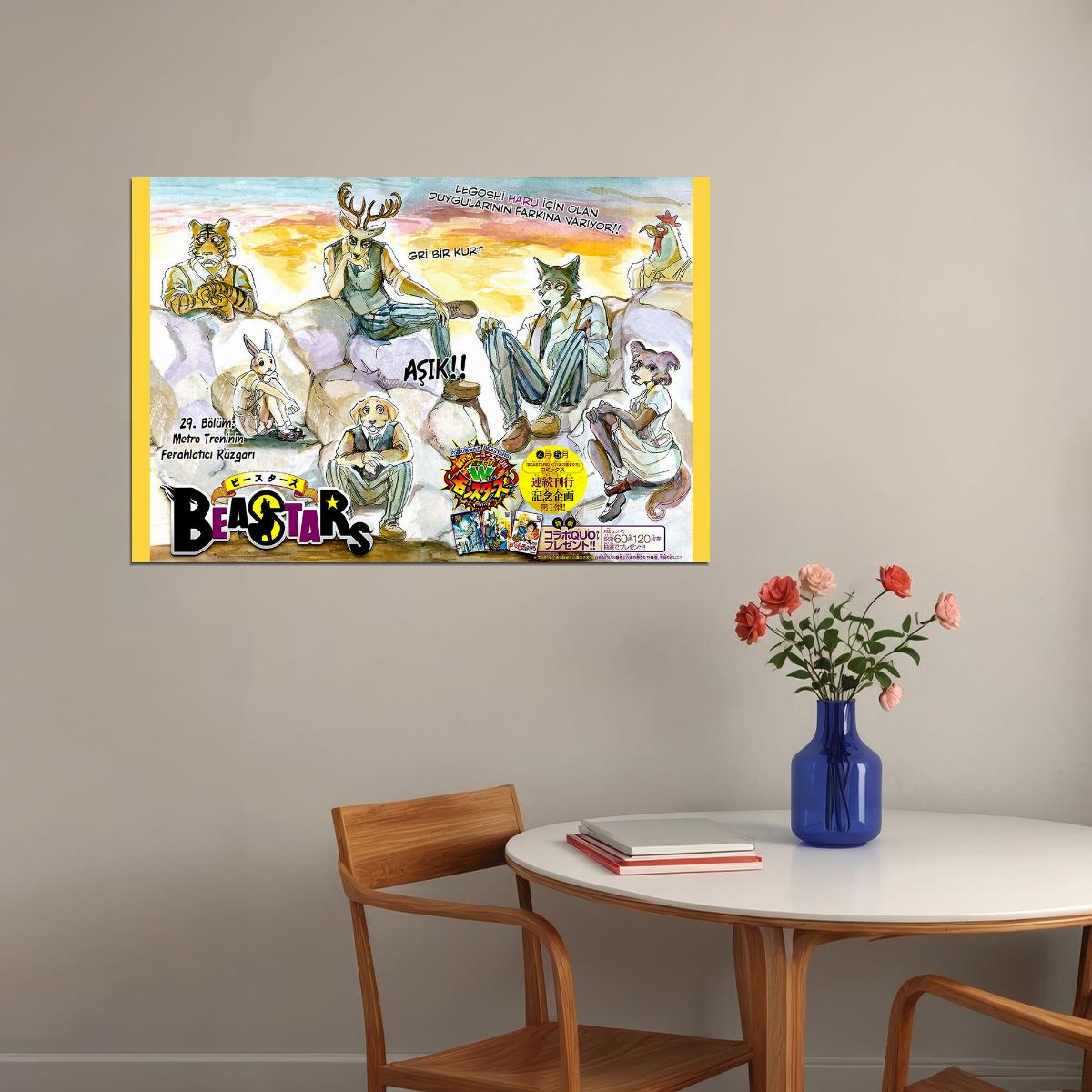 Beastars Animal Hot Japan Action Anime Poster Wall Art Print Home Wall Decor