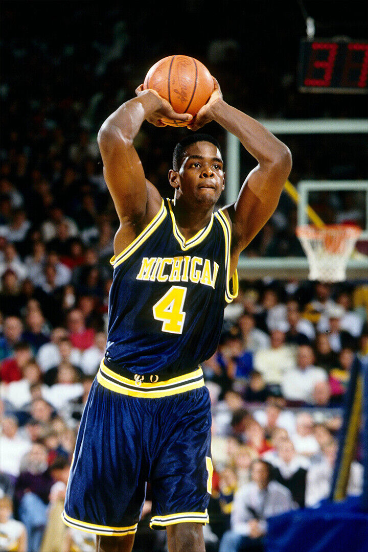 Chris Webber Usa Dunk Block Basketball Poster Wall Art Print Home Wall Decor