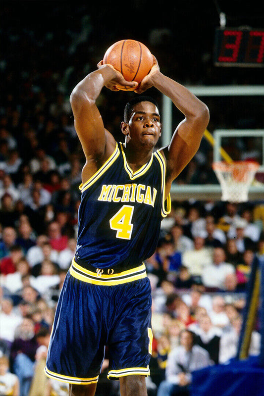 Chris Webber Usa Dunk Block Basketball Poster Wall Art Print Home Wall Decor