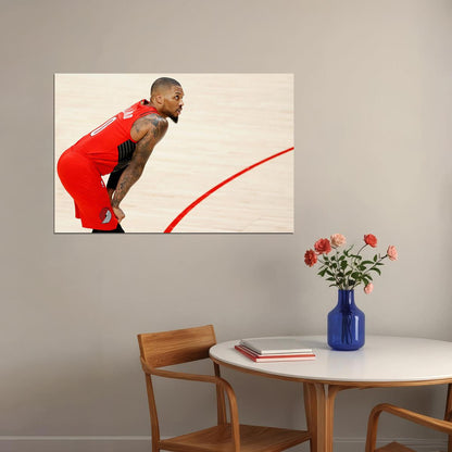Damian Lillard Portland Basketball Poster Wall Art Print Home Wall Decor