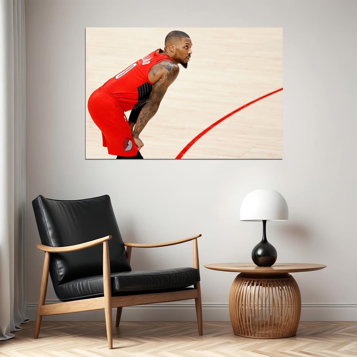 Damian Lillard Portland Basketball Poster Wall Art Print Home Wall Decor