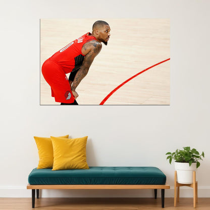 Damian Lillard Portland Basketball Poster Wall Art Print Home Wall Decor