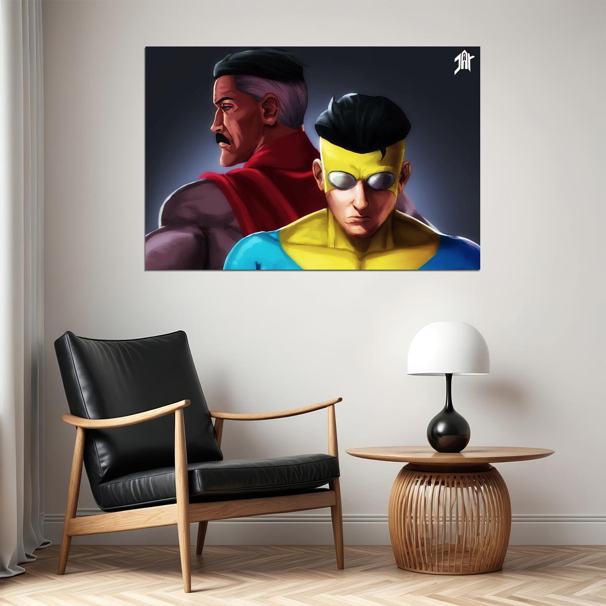 Invincible Mark Grayson Super Hero Anime Poster Wall Art Print Home Wall Decor