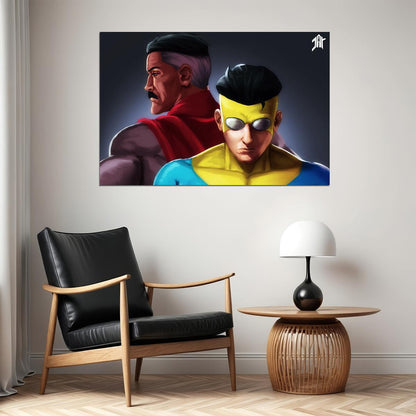 Invincible Mark Grayson Super Hero Anime Poster Wall Art Print Home Wall Decor