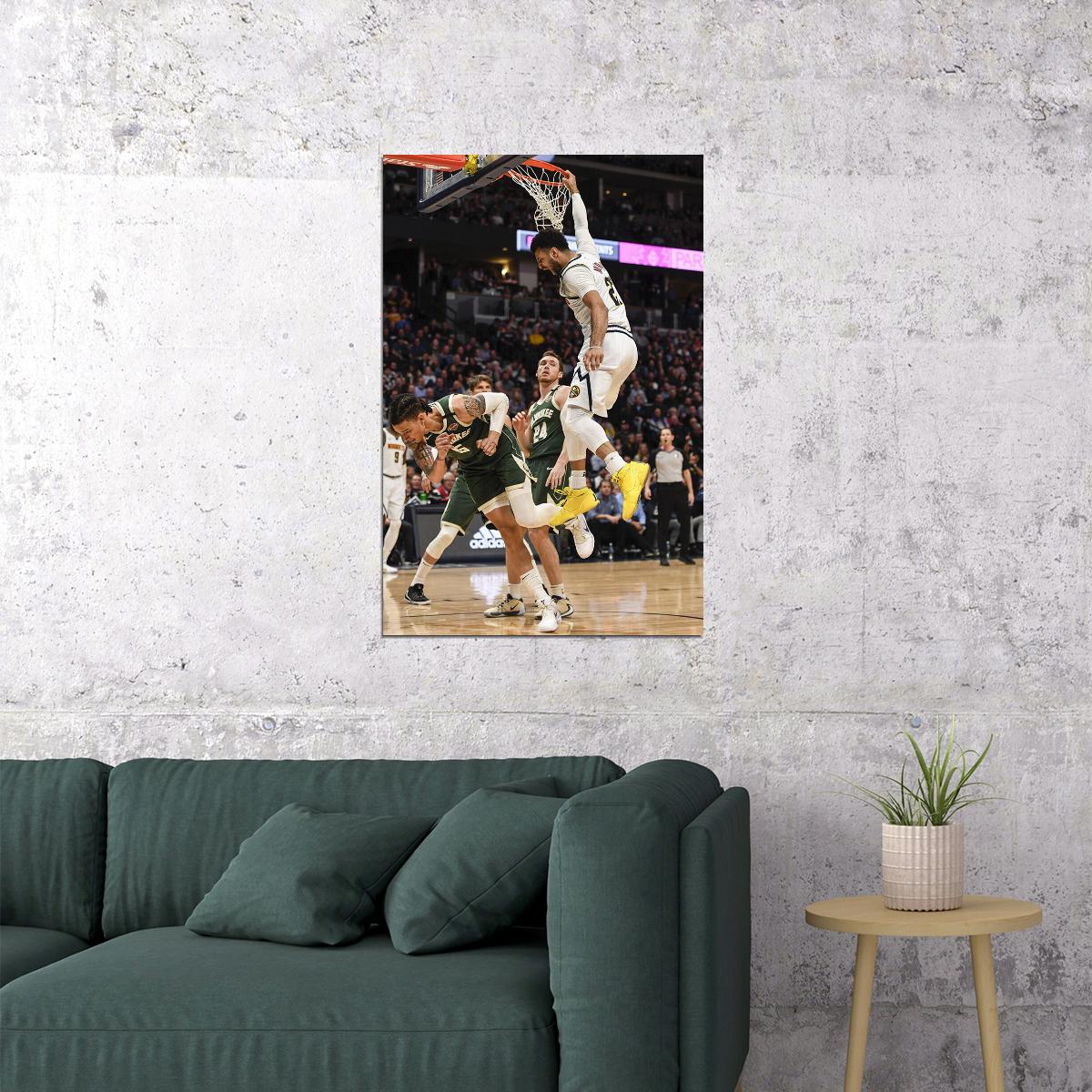 Jamal Murray Denver Basketball Star Poster Wall Art Print Home Wall Decor