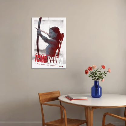 Tomb Raider 2018 Alicia Vikander Adventure Movie Poster Wall Art Print Home Wall Decor