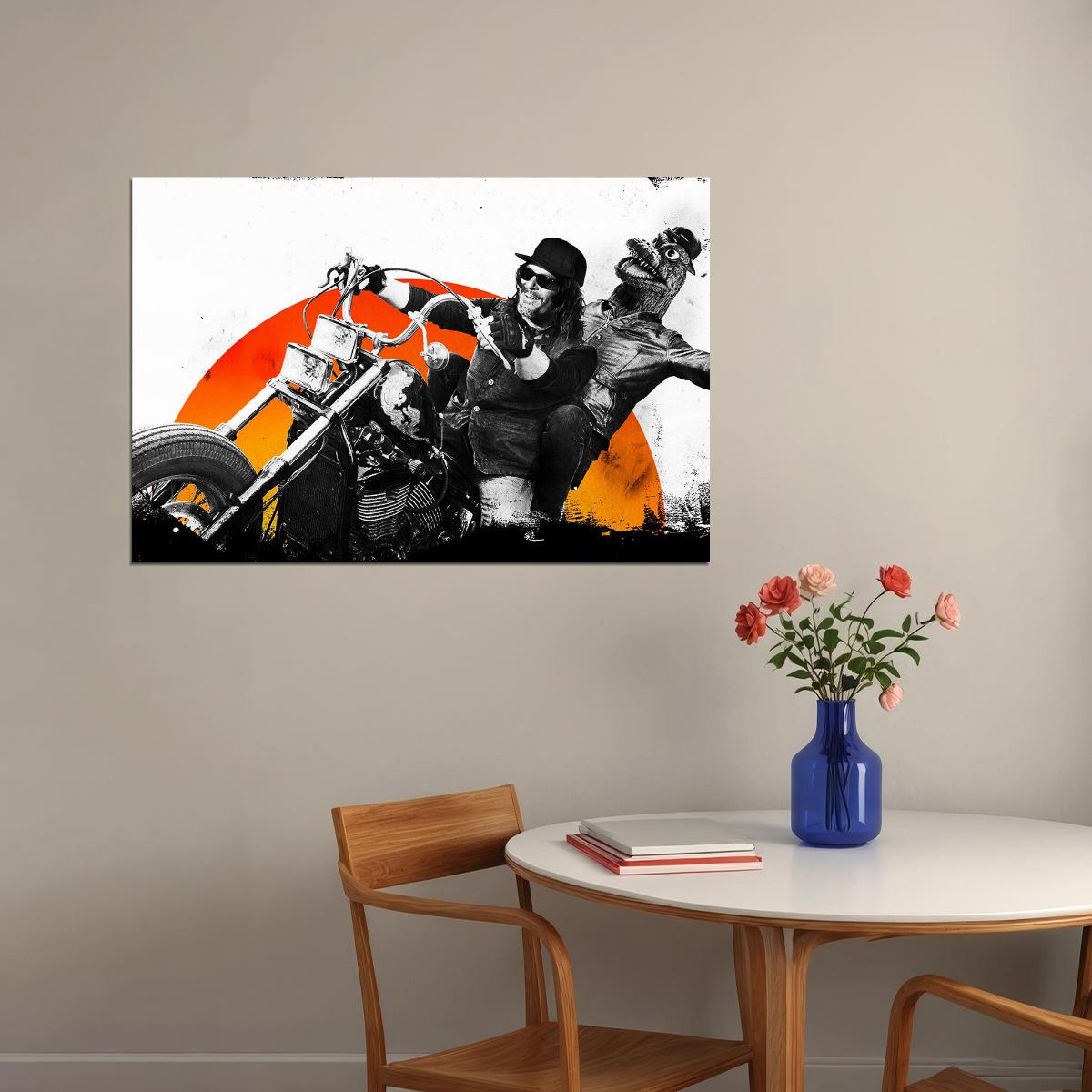 Norman Mark Reedus Ride Poster Wall Art Print Home Wall Decor