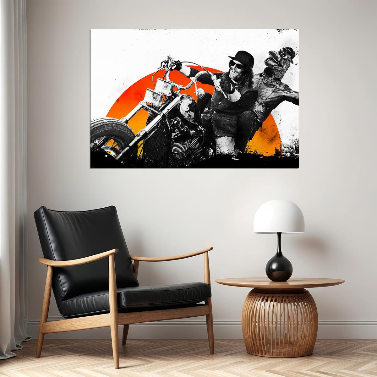 Norman Mark Reedus Ride Poster Wall Art Print Home Wall Decor