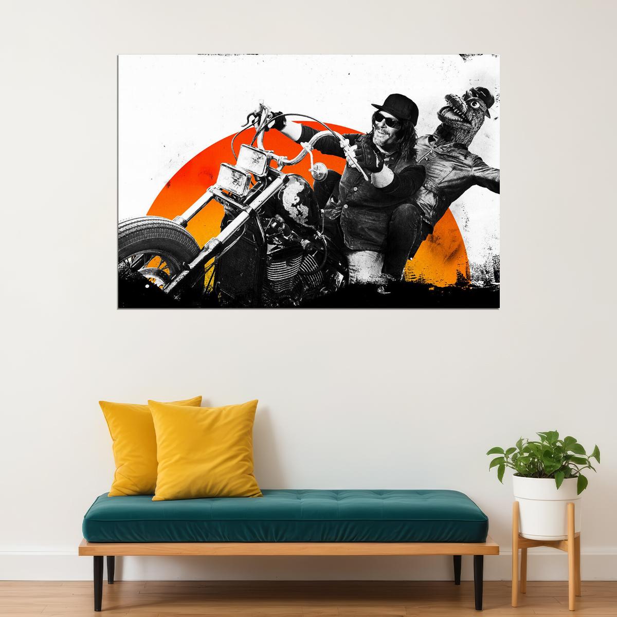 Norman Mark Reedus Ride Poster Wall Art Print Home Wall Decor