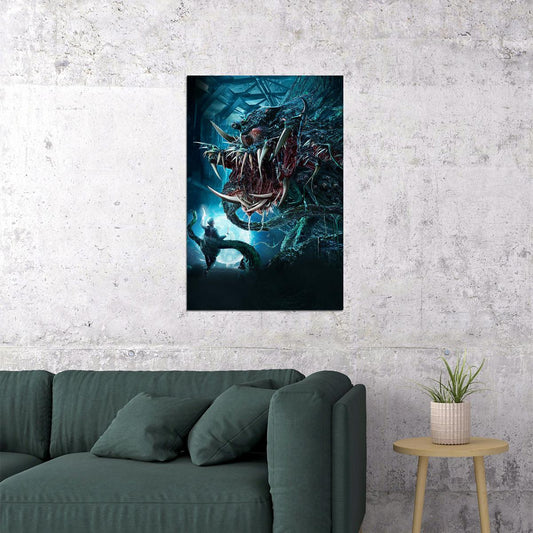 Alien Invasion 2020 Monster Horrible Movie Poster Wall Art Print Home Wall Decor