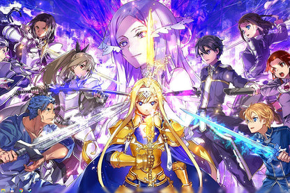 Sword Art Online Adventure Action Anime Poster Wall Art Print Home Wall Decor