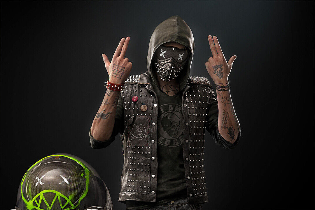Watch Dogs 2 Fighting Hot Video Game Poster Wall Art Print Home Wall Decor