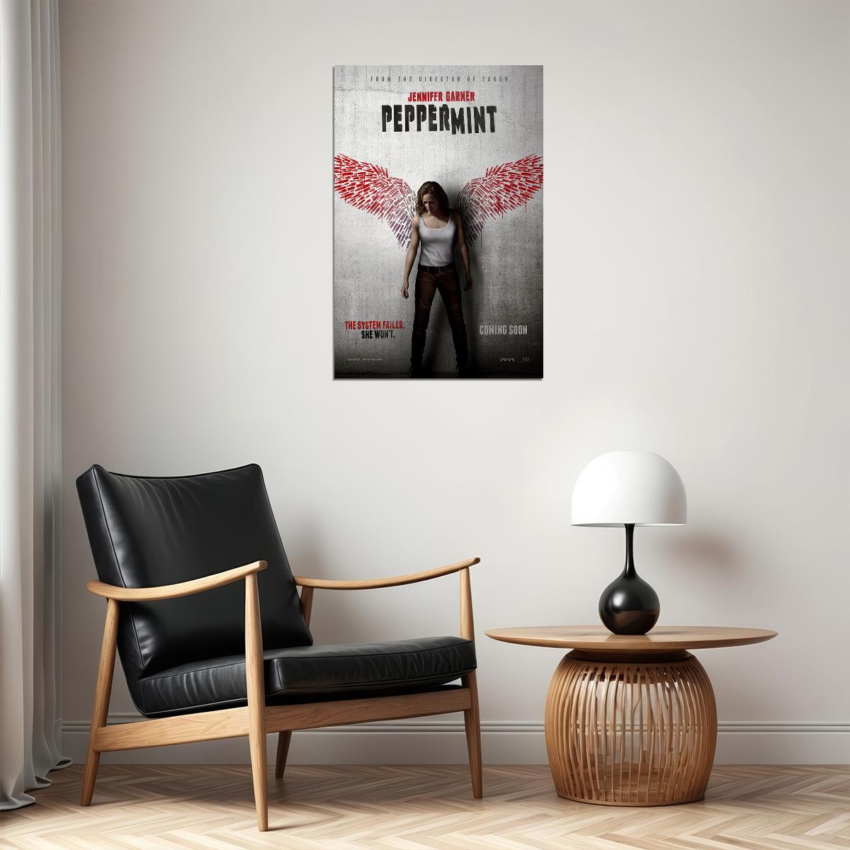Peppermint 2018 Jennifer Garner Fight Movie Poster Wall Art Print Home Wall Decor