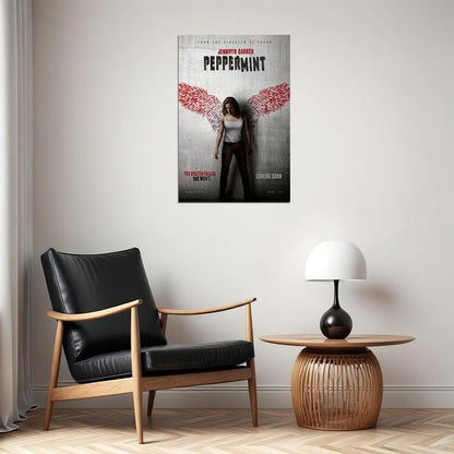 Peppermint 2018 Jennifer Garner Fight Movie Poster Wall Art Print Home Wall Decor