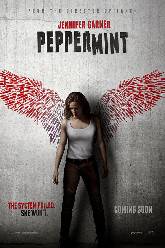 Peppermint 2018 Jennifer Garner Fight Movie Poster Wall Art Print Home Wall Decor