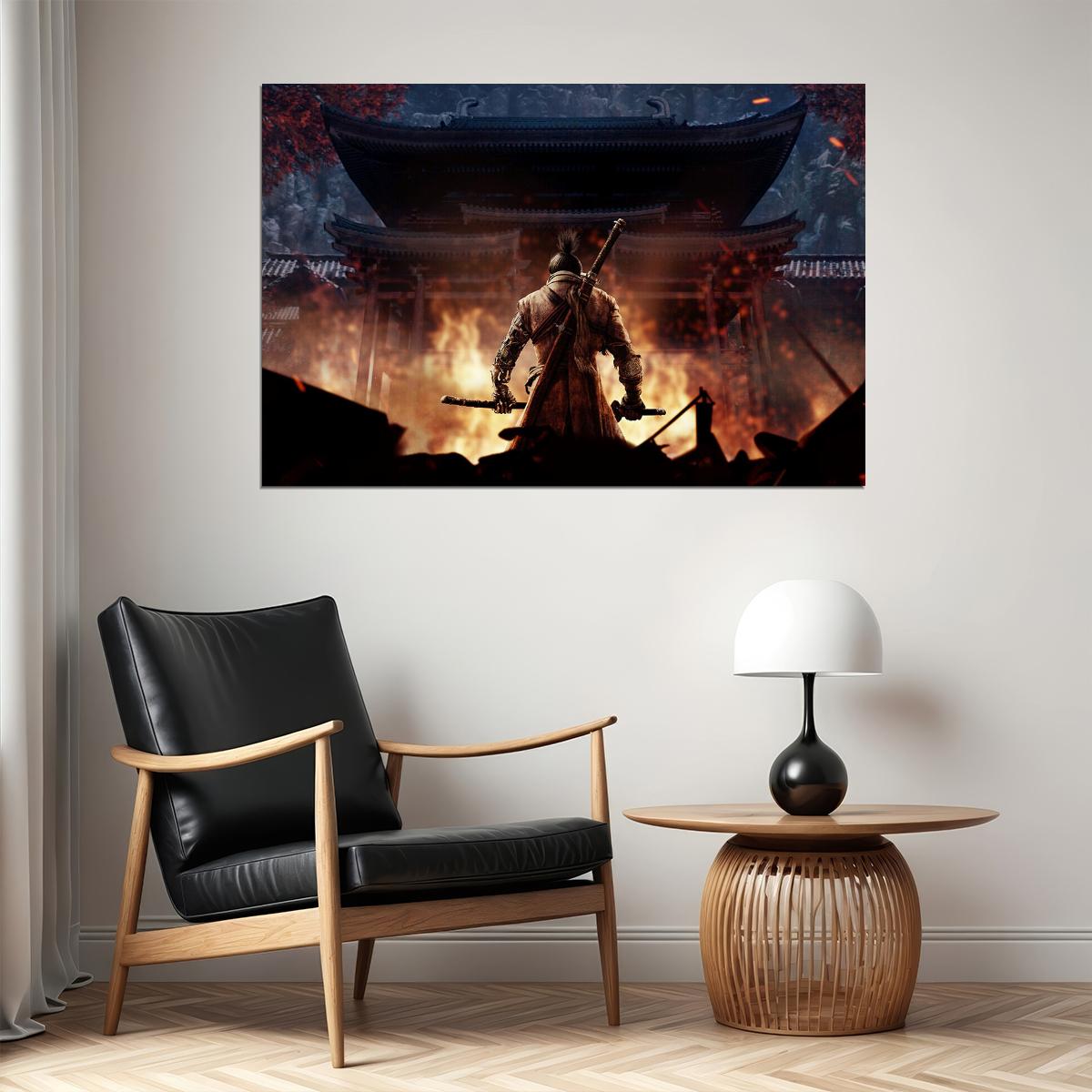 Sekiro Shadows Die Twice Fight Tv Game Poster Wall Art Print Home Wall Decor