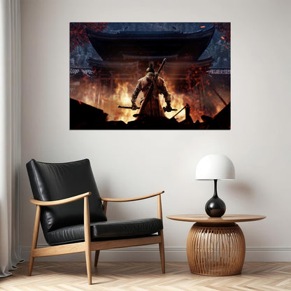 Sekiro Shadows Die Twice Fight Tv Game Poster Wall Art Print Home Wall Decor