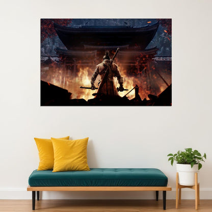 Sekiro Shadows Die Twice Fight Tv Game Poster Wall Art Print Home Wall Decor