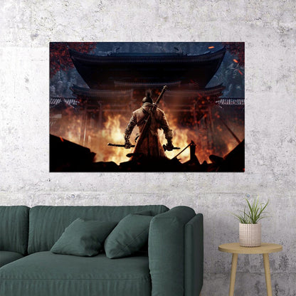 Sekiro Shadows Die Twice Fight Tv Game Poster Wall Art Print Home Wall Decor