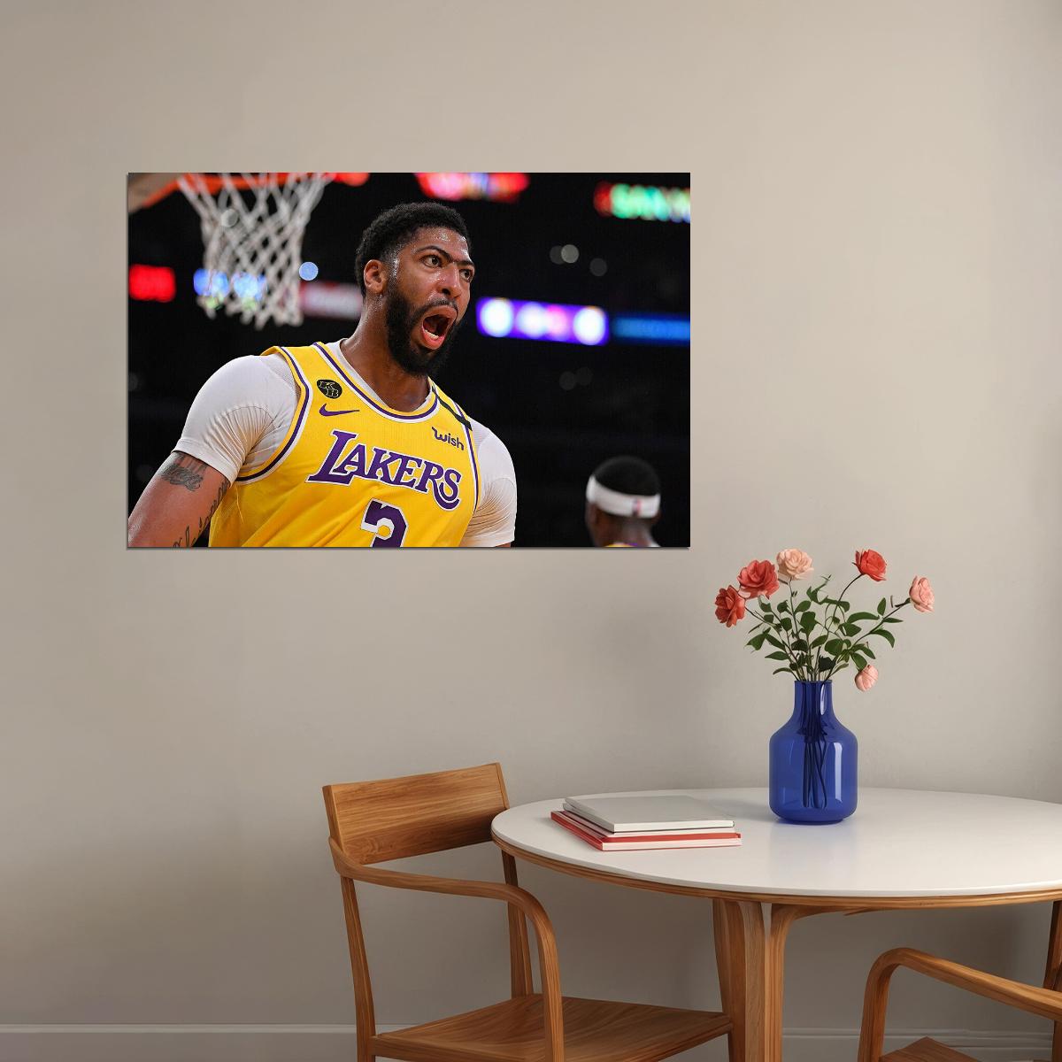 Anthony Davis Los Angeles Basketball Poster Wall Art Print Home Wall Decor
