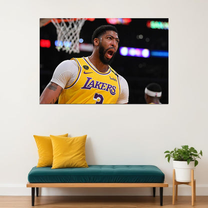 Anthony Davis Los Angeles Basketball Poster Wall Art Print Home Wall Decor